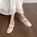 French Retro Mary Jane Shoes With Thick Heels Chinese Style Shallow Mouth High Heels Women_vogvips.com