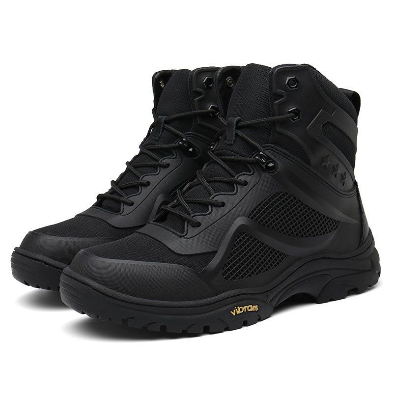 Men's Tactical Boots Military Combat Boots High Top Outdoor Hiking Shoes With Steel Claws Non-Slip Durable For Walking Camping Hunting_vogvips.com