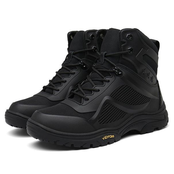 Men's Tactical Boots Military Combat Boots High Top Outdoor Hiking Shoes With Steel Claws Non-Slip Durable For Walking Camping Hunting_vogvips.com