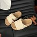 Women's Summer Platform Sandals Slip on Beach Shoes Soft Sole Comfortable Strappy Casual Design New 2026 Style_vogvips.com
