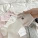 Women's Sweet Lace-Trimmed Crew Socks – Bow Embroidery & Diamond Mesh Design – Soft Cotton & Breathable Fit – Casual & Feminine Style_vogvips.com