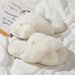 Princess Style Autumn And Winter New Items, Internet Famous High-end Plush Slippers, Women's Home Thickened Western-style Cross Cotton Slippers_vogvips.com
