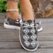 2025 New Flat Bottomed Round Toe Low Top Buddha Beads Women's Casual Shoes For Women_vogvips.com