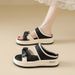 Women's Summer Best-selling Lazy Flip-flops With Soft Soles And Thick Heels - Perfect For Students And Suitable For Casual Beach Wear._vogvips.com
