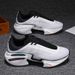 Black Men's Shoes, Large Size 46, Summer Breathable Mesh, Student And Youth Thick-Soled Trendy Casual Sports New_vogvips.com