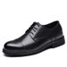 Euro Step New Genuine Leather Business Casual Soft Sole Brogue Carved Three-Joint Men's Shoes British Style_vogvips.com