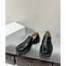 Unisex Tabi Split Toe Women Thick Soled Single Patent Leather Slip On Lazy Pig S Hoof Shoes Loafers_vogvips.com