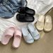 Thick Soled Slippers For Women For Summer Outdoor Wear Indoor Home Dormitory Non Slip Seaside Beach Eva Sandals_vogvips.com