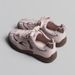 Pink Leather German Training Shoes Hidden Wedge Heel Casual Versatile Retro Style for Women Spring 2026 New Arrival Petite Size_vogvips.com