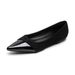 French Pointed Toe Nude Flat Shoes Women's Single Shoes Pregnant Women's Ladyshoes One Pedal Evening Ladyshoes_vogvips.com