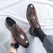 Euro Step Men's Brogue Leather Business Formal Casual Autumn Breathable Carved Oxford Wedding Pointed Derby Shoes_vogvips.com