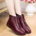 New Winter Casual Fleece-Lined Thickened Snow Boots For Moms, Large Size Low-Cut Zipper Cotton Women's Shoes_vogvips.com