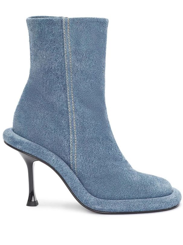 European And American Foreign Trade Autumn And Winter New High Heeled Thick Soled Cowboy Boots Round Toed Women's Boots Foreign Trade Large Size_vogvips.com