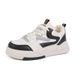 Spring New White Board For Female Students Korean Edition Casual Ins Color Blocked Thick Soled Sports Single Shoes_vogvips.com