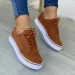 Sneakers Women Flat Casual Sneaker Spring Fashion Versatile Lace Up Shoes For Ladies Zapatos De Mujer_vogvips.com