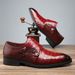 Leather For Men, British Style, New Trend, Versatile Pointed Men's Shoes, One Foot Kick Business Formal Casual Small_vogvips.com
