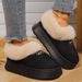 Cozy Plush Slippers For Men And Women - Indoor/Outdoor Winter House Shoes With Non-Slip EVA Sole, Soft Faux Fur Lining, Round Toe Design_vogvips.com