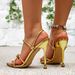 One-word High-heeled Women's Sexy Large-size Stiletto Square Head Sandals_vogvips.com