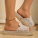 2026 Spring New Easy-to-Wear Cross-Border Woven European And American Fashion Trend Beach Thick-Soled Sandals_vogvips.com
