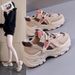 New Spring 2026 Insole Height-increasing Women's Shoes, Trendy, Sporty And Casual Student Thick-soled With Skirt Dad Shoes_vogvips.com