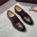Deposit Link: British Style Casual Leather Shoes, Business Formal Pointed Leather, Shiny Surface, High-end Men's Shoes_vogvips.com