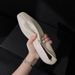 2024 Autumn Simple Square Toe Leather Soft Sole Slip-On Loafers Flat Shoes For Women_vogvips.com