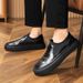 Fashion Black Casual Board Shoes Minimalist And Classic Design Style Office And Driving Daily Outdoor Walking Youth Quality Shoes Hot_vogvips.com