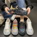 Designer Graffiti Water Diamond Dad Shoes Women's New Comfortable Trendy Luxury Single Shoes_vogvips.com