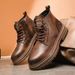 European Warm Series 2026 New High-top Martin Boots Trendy Versatile Casual Street Style Outdoor Sports Work Shoes Men Slip-on_vogvips.com