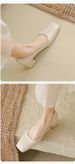 Coarse Heel Single Shoes Women's Shallow Mouth Temperament Commuting Work Shoes One Pedal Temperament High Heels_vogvips.com