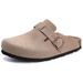 Comwarm Men's Men Cork Mules Slippers Fashion Brand Clogs Sandals With Arch Support Beach Slides Classic Potato Shoes_vogvips.com