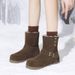 Cameido Women's two-way wear snow boots, Birkenstock snow boots with belt buckles for the winter of 2024 flat and short boots._vogvips.com