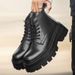 Men's Shoes Casual Big Head Leather Boots Thick Sole Inner Height Increase High Top Leather Shoes Martin Boots_vogvips.com