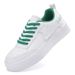 Four Seasons New Korean Edition Men's Trendy Leather Surface Breathable And Versatile Casual Sports Thick Bottom White_vogvips.com