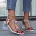 2025 New Plus Size Shoes, Rhinestone Butterfly Sandals, Women's Heads, Crystal Thick Heels, Fairy Transparent High Heels_vogvips.com