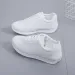 Women's Sneakers All Season New Women's Casual Plus Size Low Top Round Toe Lace Up White Shoes_vogvips.com