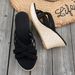 Women's Woven Hollow Wedge Sandals Open Toe Platform Summer Shoes plus Size_vogvips.com