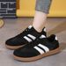 Lace Up Flat Shoes For Running, Sports, Casual, Fashionable, Comfortable Women's Shoes_vogvips.com