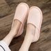 Summer Thin Cotton Maternity Shoes 56789 Months Breathable Non-Slip Soft Sole Closed Heel Postpartum Slippers For Women_vogvips.com