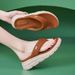 Spring Summer 2025 New Non-Slip Breathable Casual Women's Sandals Clip-Toe Fashion Soft Sole Large Size Slippers_vogvips.com
