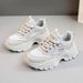 QRJ02 New 2024 Spring/Summer Versatile Dad Casual Mesh Shoes Breathable Height-Increasing Thick-Soled Women's Sneakers_vogvips.com