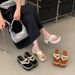 Women's Platform Wedge Heel Flip Flops Vacation Sandals Toe Lifting Summer Outerwear_vogvips.com