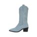 Western Cowboy Martin For Women 2025 Spring And Autumn New Style Chunky Heel Slimming Over-the-Knee Mid-Calf Pointed Toe_vogvips.com