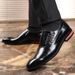 Men’s Shoes Large Size Business Formal Leather Shoes Fashion Casual Side Lace Men's Shoes Men's Shoes_vogvips.com