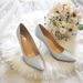 Silver Champagne Gold Crystal Sequins Stiletto Heels High Heels Pointed Toe Evening Dress Shoes For Bridesmaid Wedding_vogvips.com