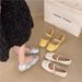 Korean Bow Flat Ballet Shoes Summer Shallow Mouth With Skirt Fashionable Mary Jane Shoes_vogvips.com