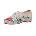 Morning Glory Flower Round Head Spring And Autumn Women's Single Canvas Embroidered Cloth Shoes_vogvips.com