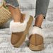 Women's Winter Snow Boots - Slip-On Faux Fur Lined Low-Cut Boots With Thick Sole, Lightweight & Warm, Available In Green_vogvips.com