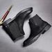 European Warm Series High-top Motorcycle Men's Winter Fleece Cotton Shoes Leather Mid-top Martin Boots Men_vogvips.com