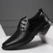 Suitable For All Seasons New Men's Genuine Perforated Sandals Business Formal Leather Single Hollow Out Shoes_vogvips.com